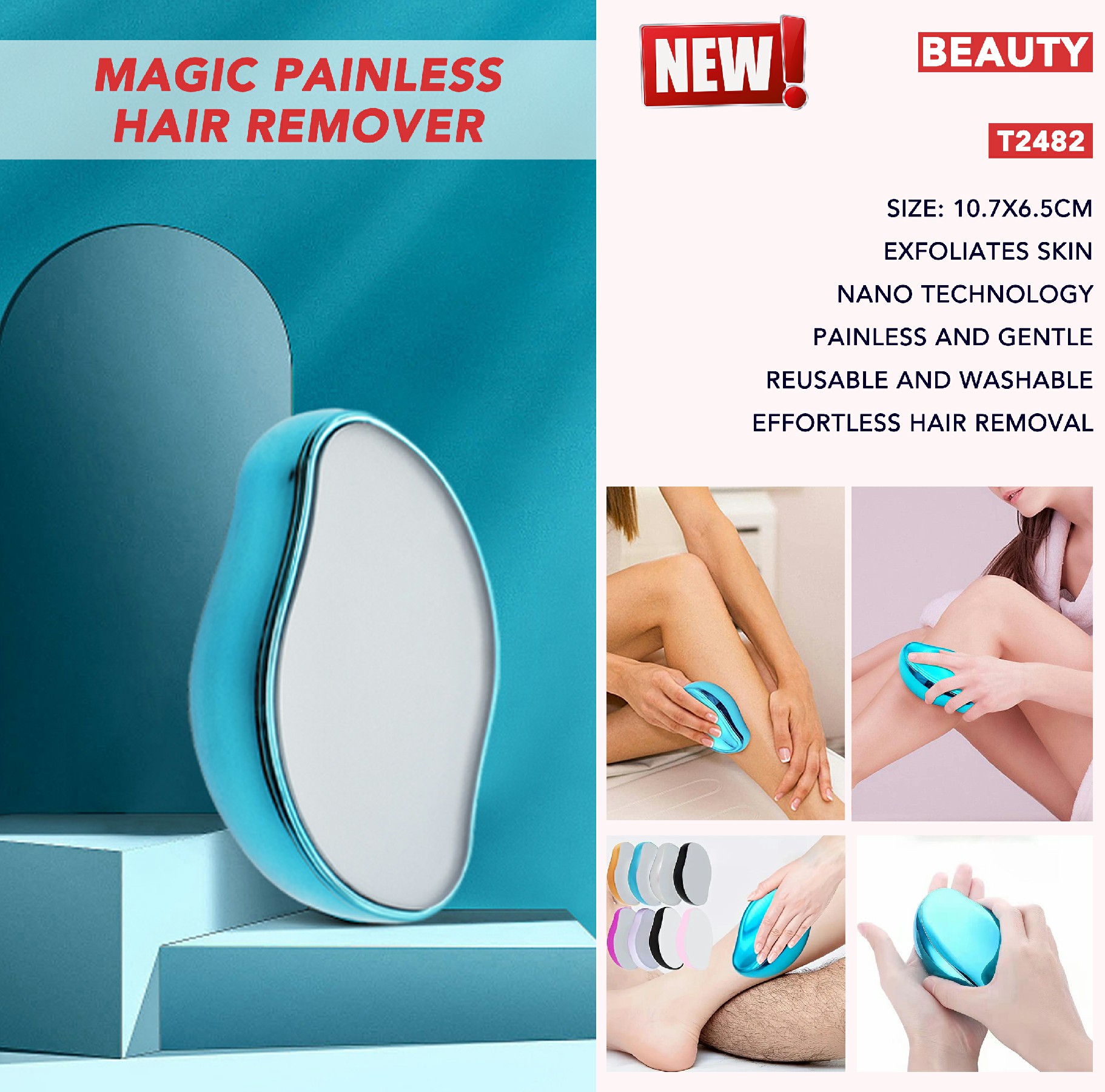 Effortless Hair Removal with The Magic Painless Hair Remover