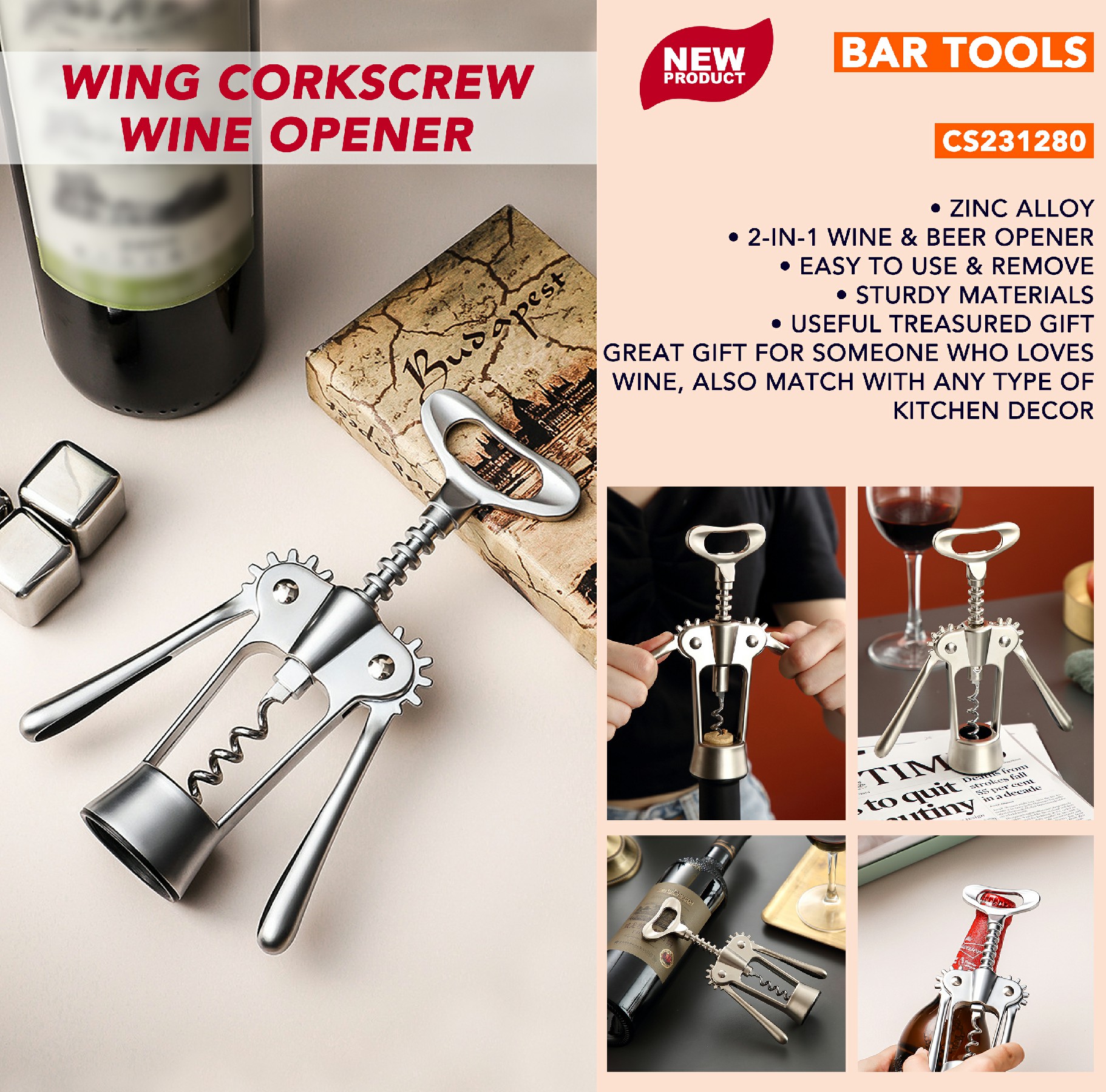 The Ultimate Guide to High-Quality Zinc Alloy Wine Openers
