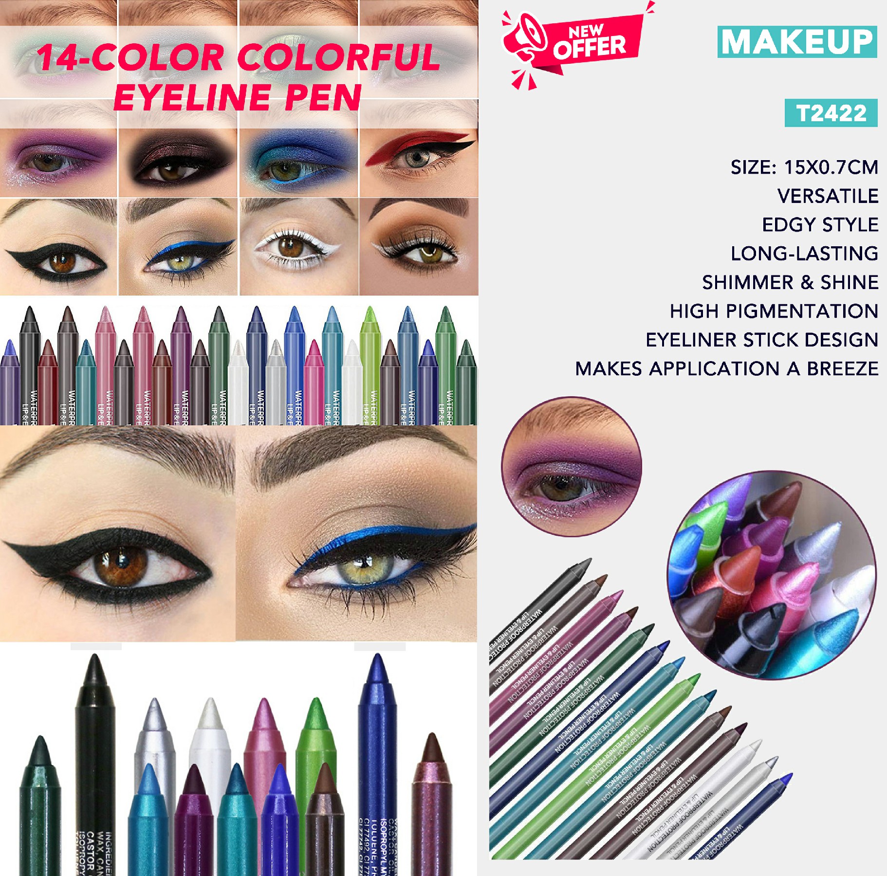 Enhancing Your Makeup Game with Long-lasting and Colorful Eyeliners