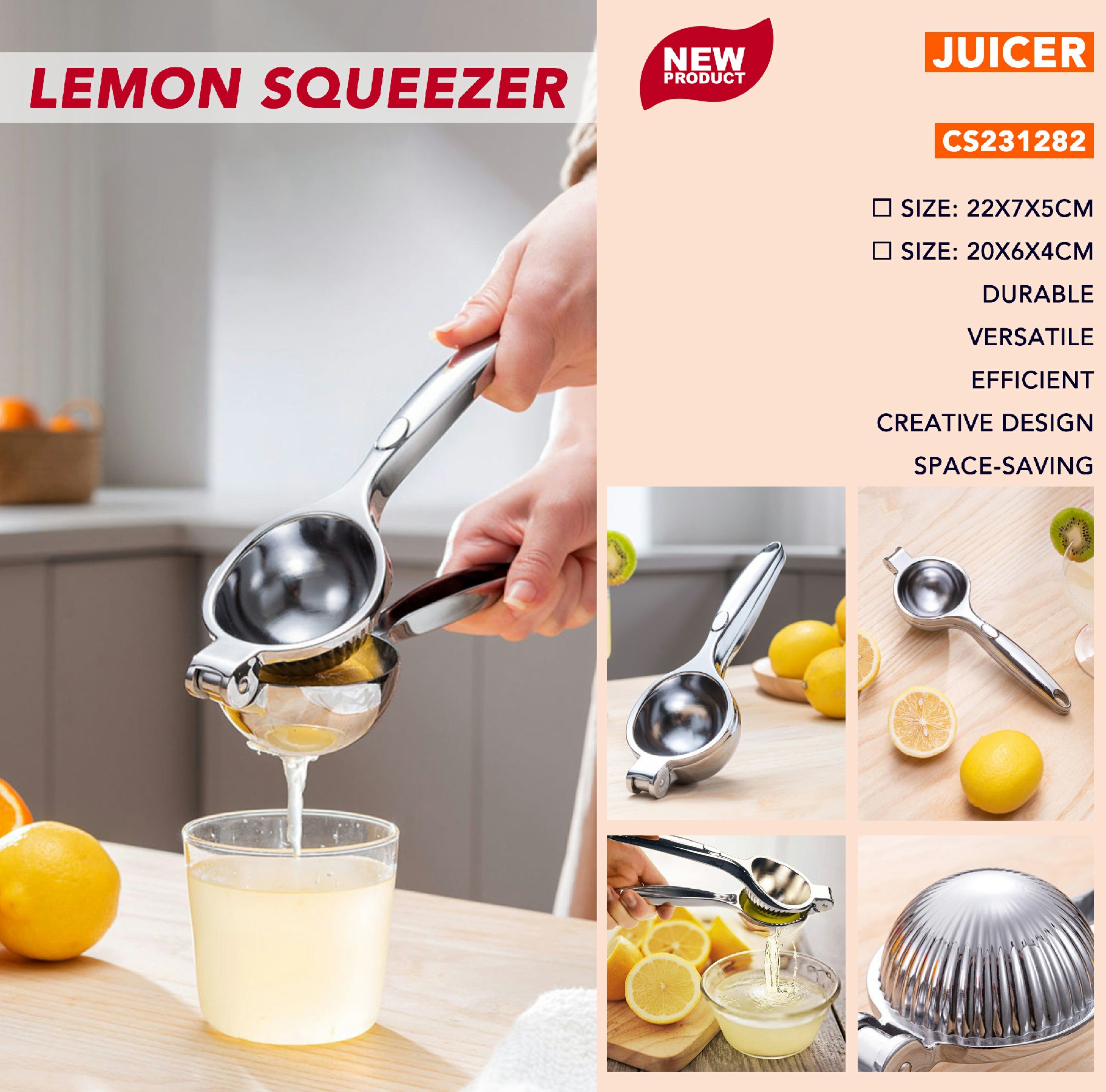 The Ultimate Stainless Steel Lemon Squeezer: A Must-Have Kitchen Tool