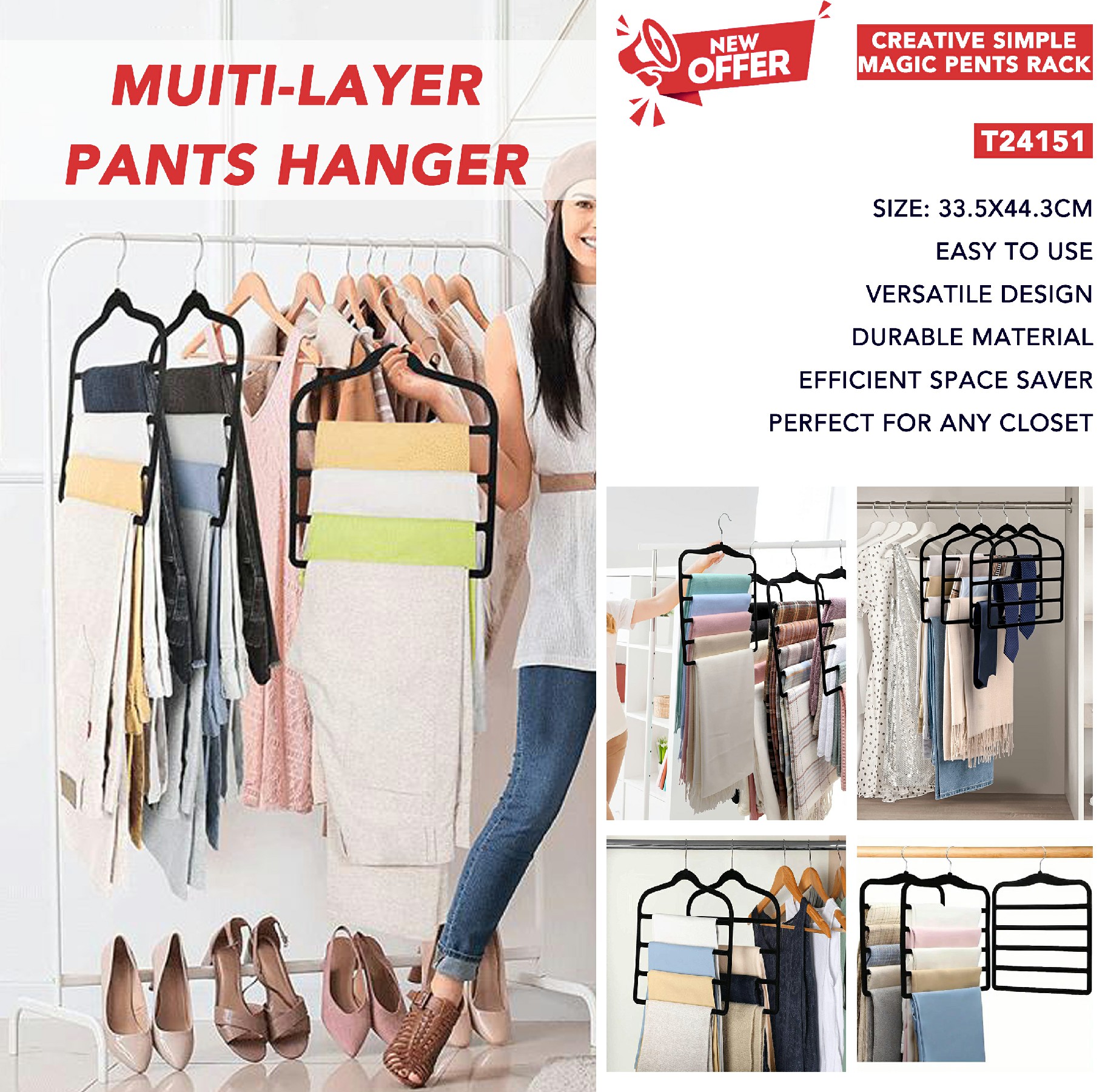 The Ultimate Space-Saving Solution: Discover The Benefits of Multi-Layer Pants Hangers