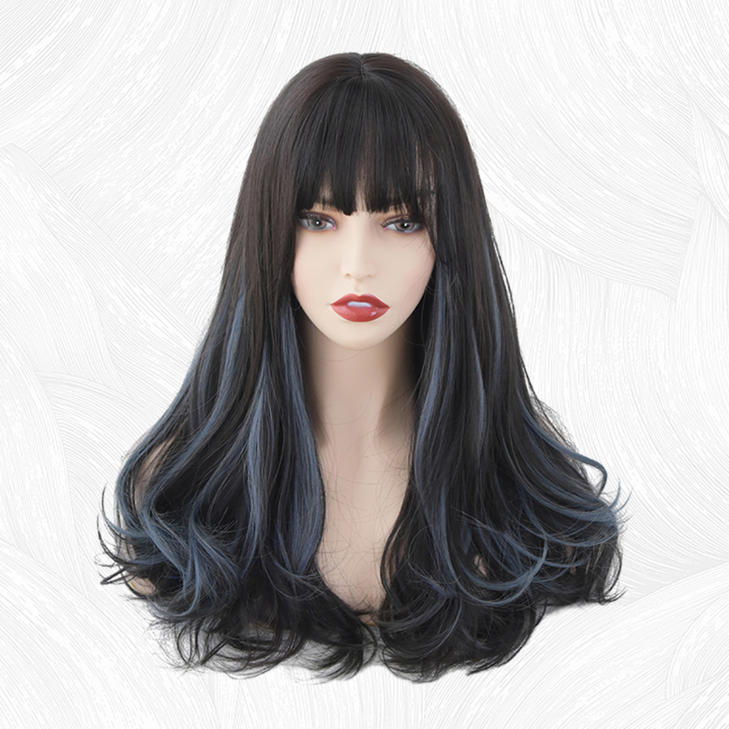 Enhance Your Look with A Women's Dyed Big Wave Long Curly Hair Wig