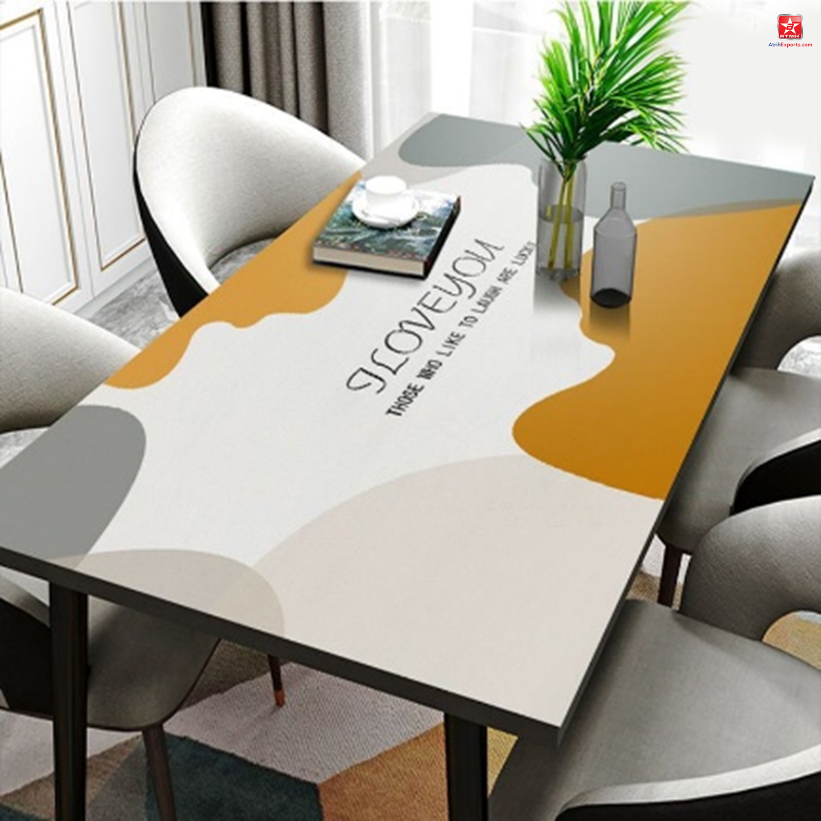 Wholesale Table Clothes Tables PU Leather Table Mats Waterproof Oil-Proof Heat Resistant Wipe Clean Easy To Clean for Kitchen Dinning Table Top Décor