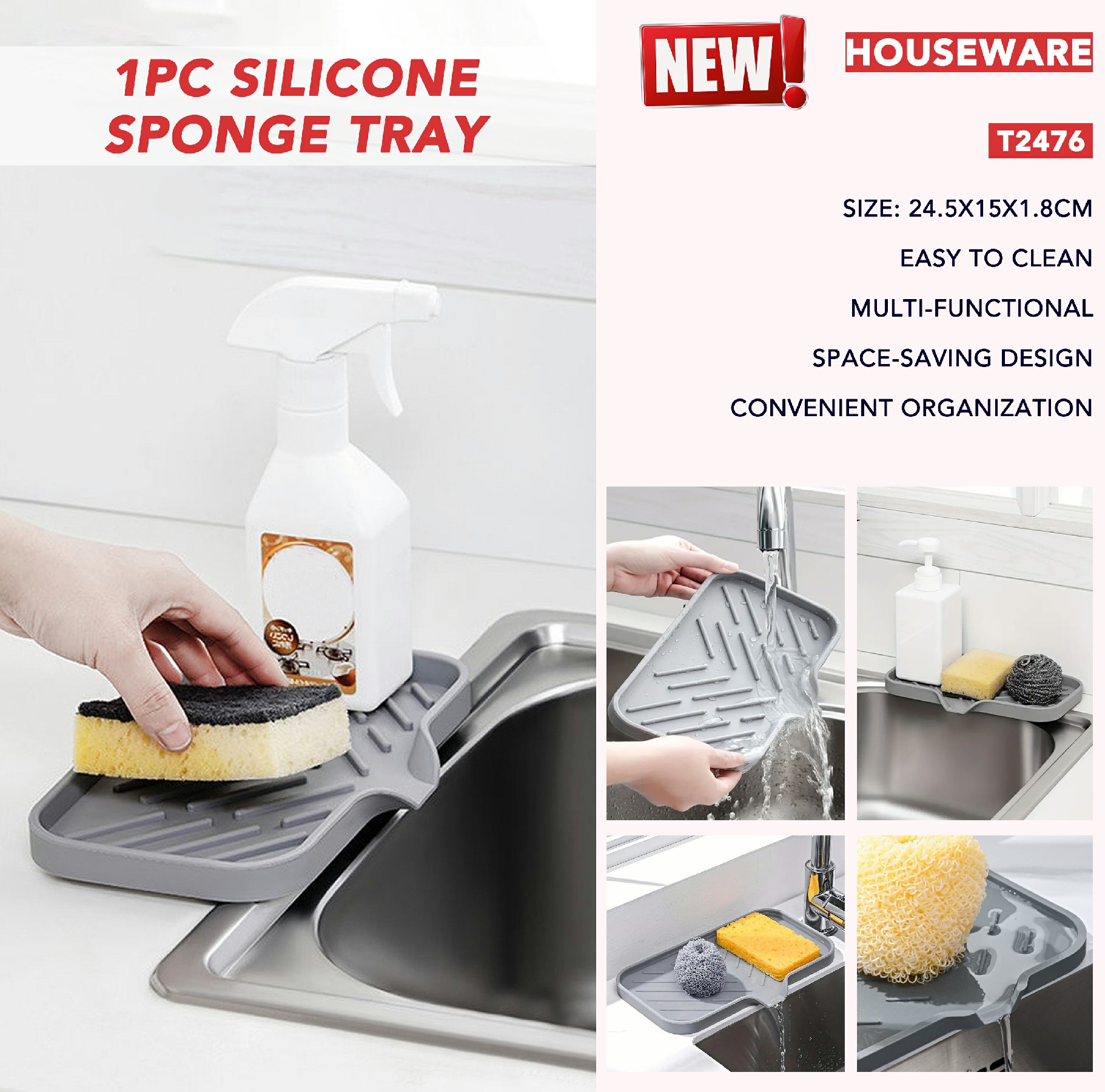 The Ultimate Silicone Sponge Tray: A Game-Changer for Easy Cleaning And Organization