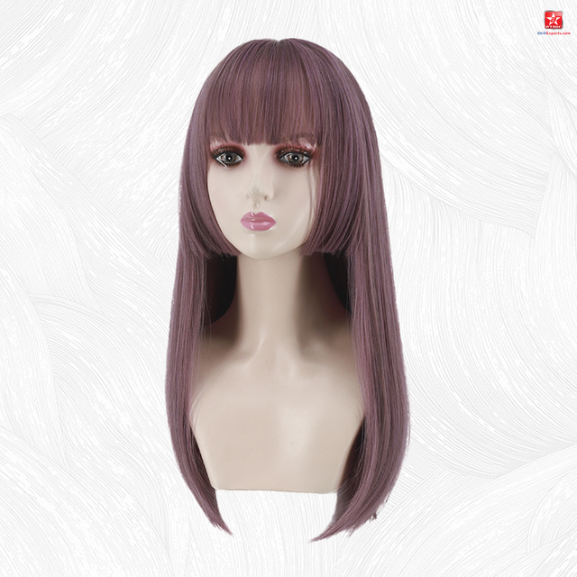 Long Straight Wigs Synthetic Wigs Plum Coloured Wavy Curly Hair Cosplay Hair Wigs for Black Women
