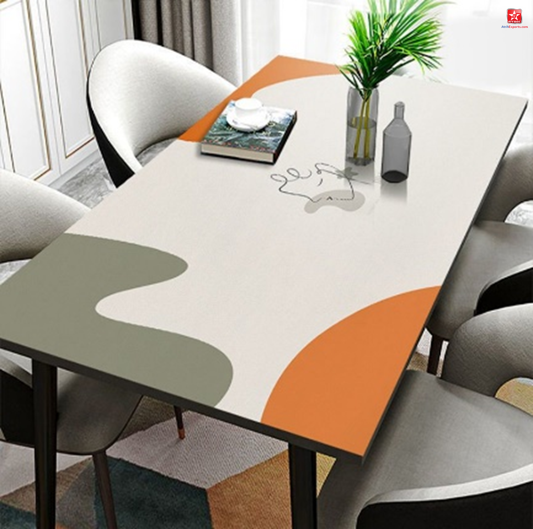 Wholesale Table Clothes Tables PU Leather Table Mats Waterproof Oil-Proof Heat Resistant Wipe Clean Easy To Clean for Kitchen Dinning Table Top Décor