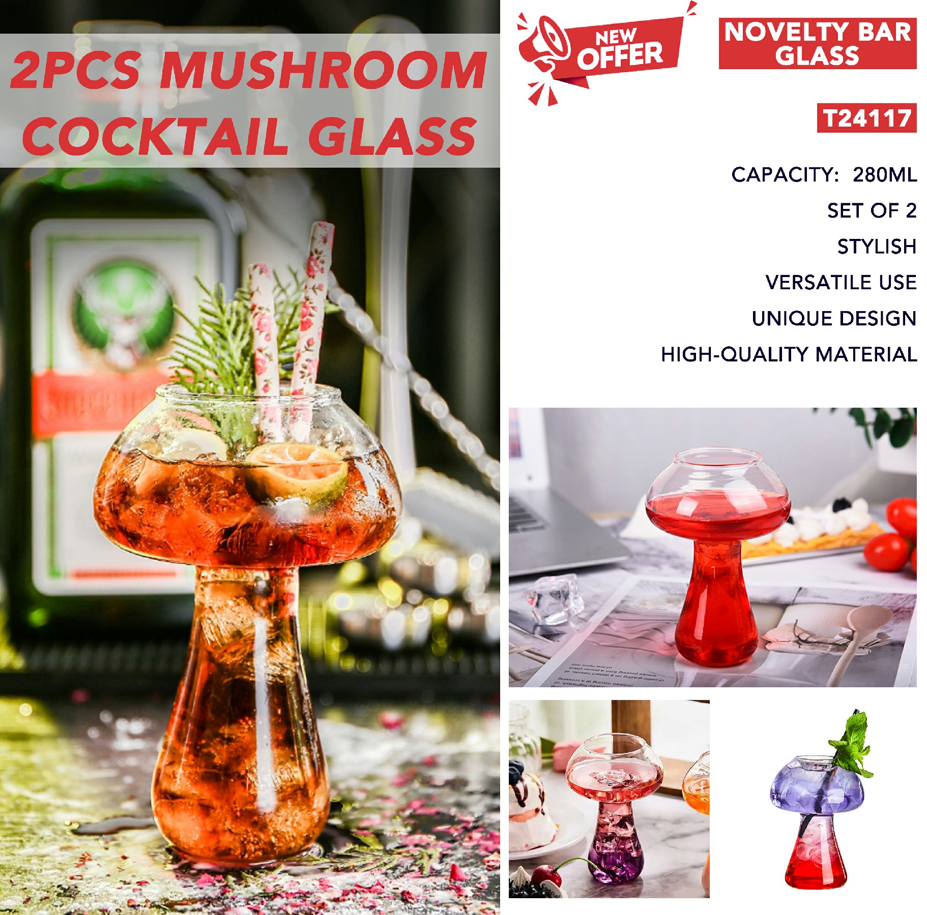 Enhance Your Drinking Experience with A Mushroom Cocktail Glass
