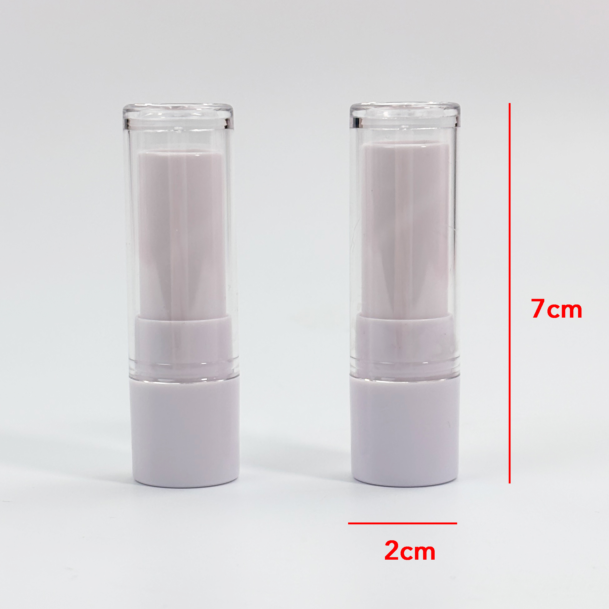 Transparent-sleeve Lipstick Stick Holder Refillable Clear Lipstick Tube