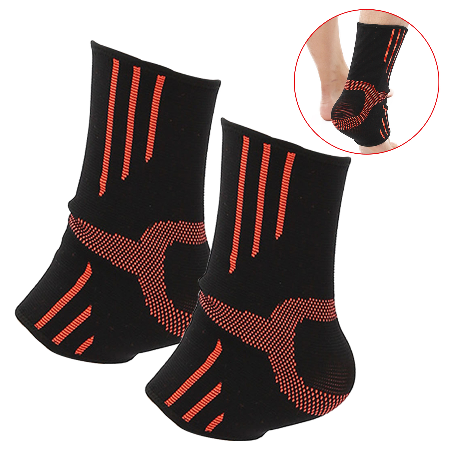 Sports Breathable Ankle Pads Sweat-absorbing Knitted Ankle Pads Running Basketball Fitness