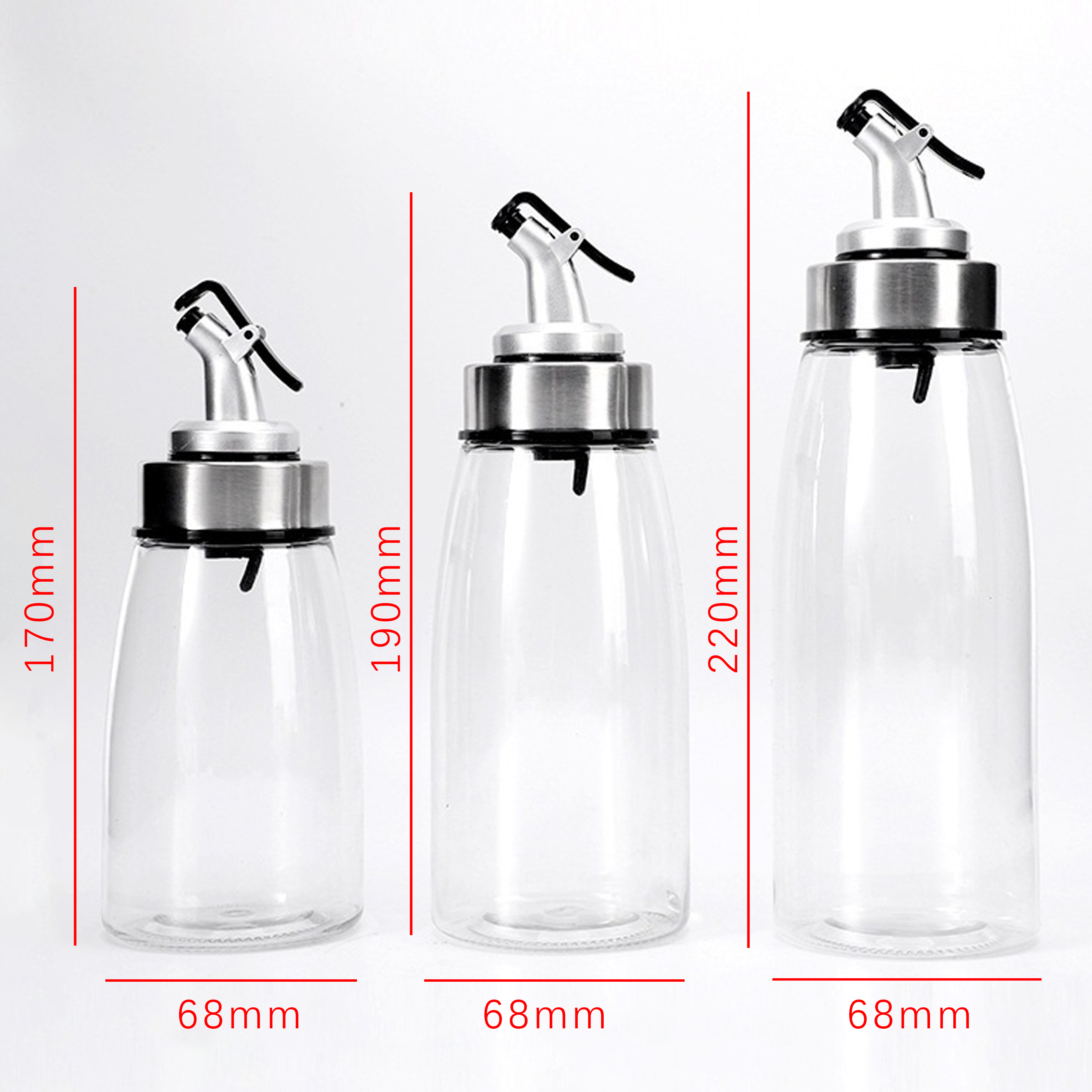Acrylic Oil And Vinegar Dispenser