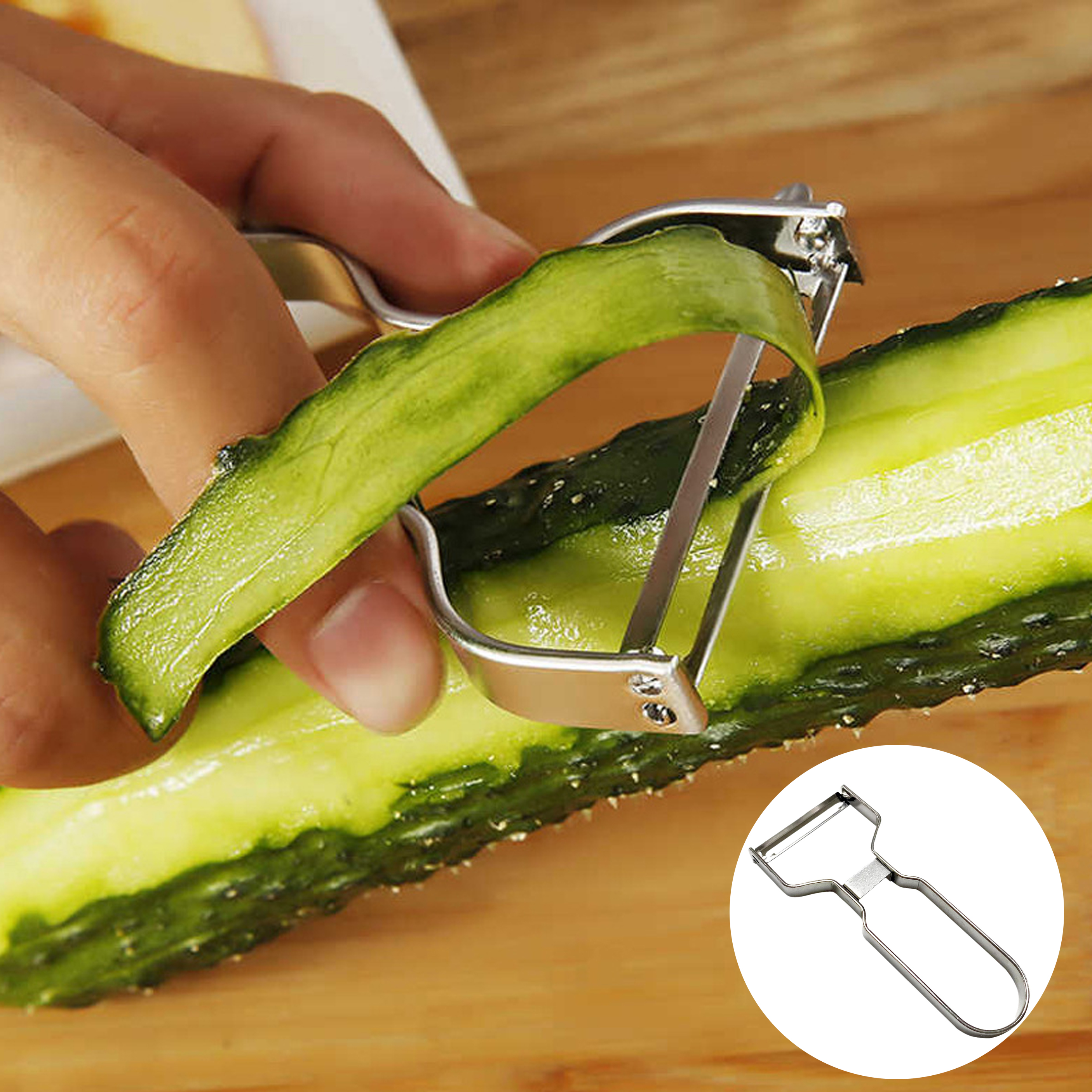 Premium Stainless Steel Swivel Peeler