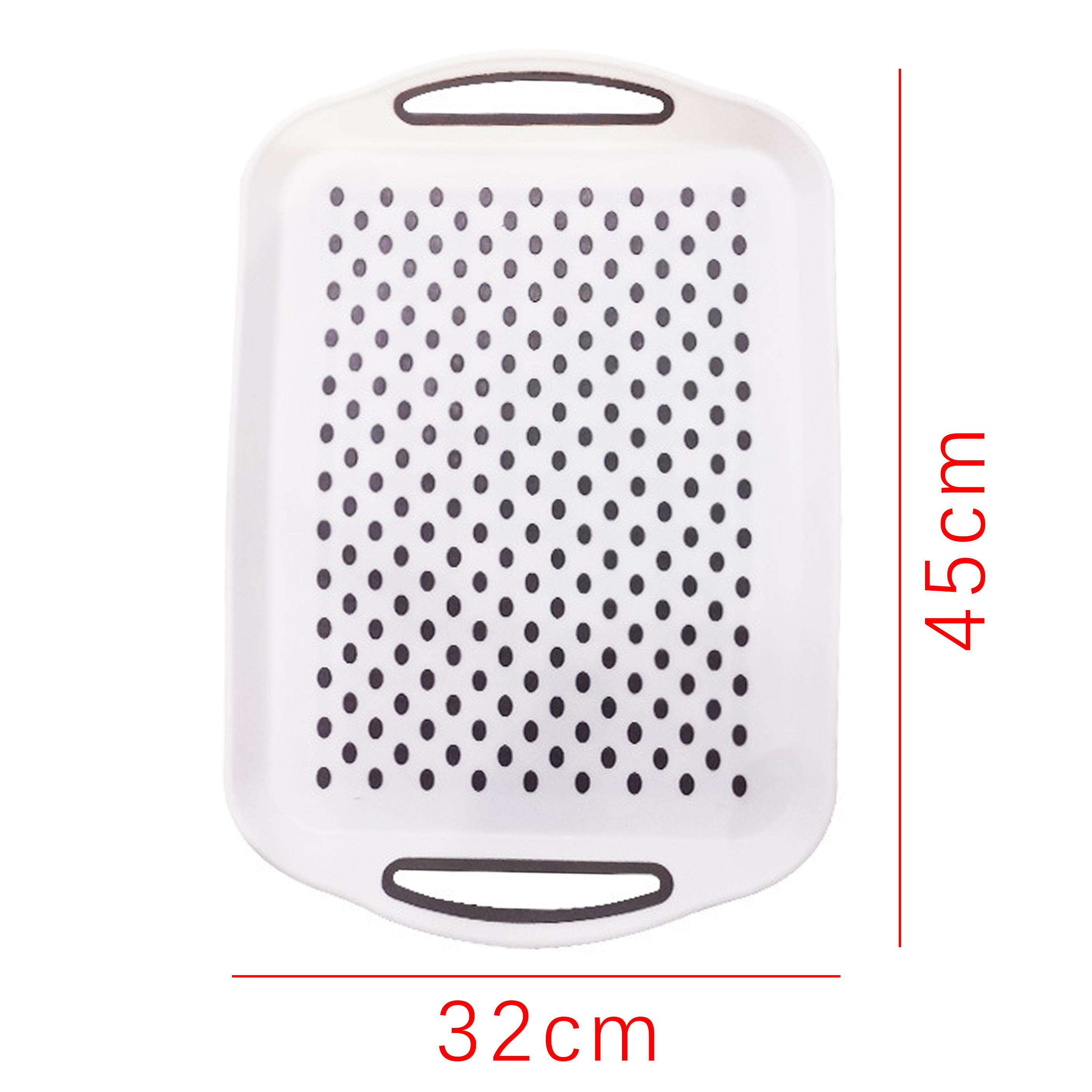 Square PP Plastic Tray with Drainage Holes