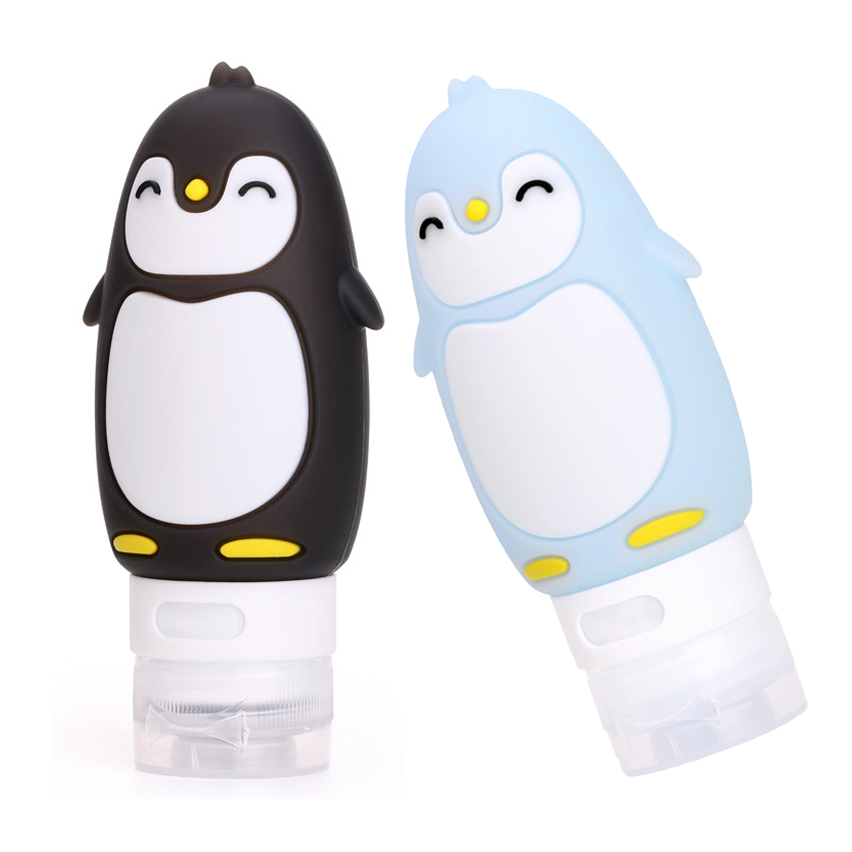 Silicone Travel Dispenser Bottle - Penguin Design