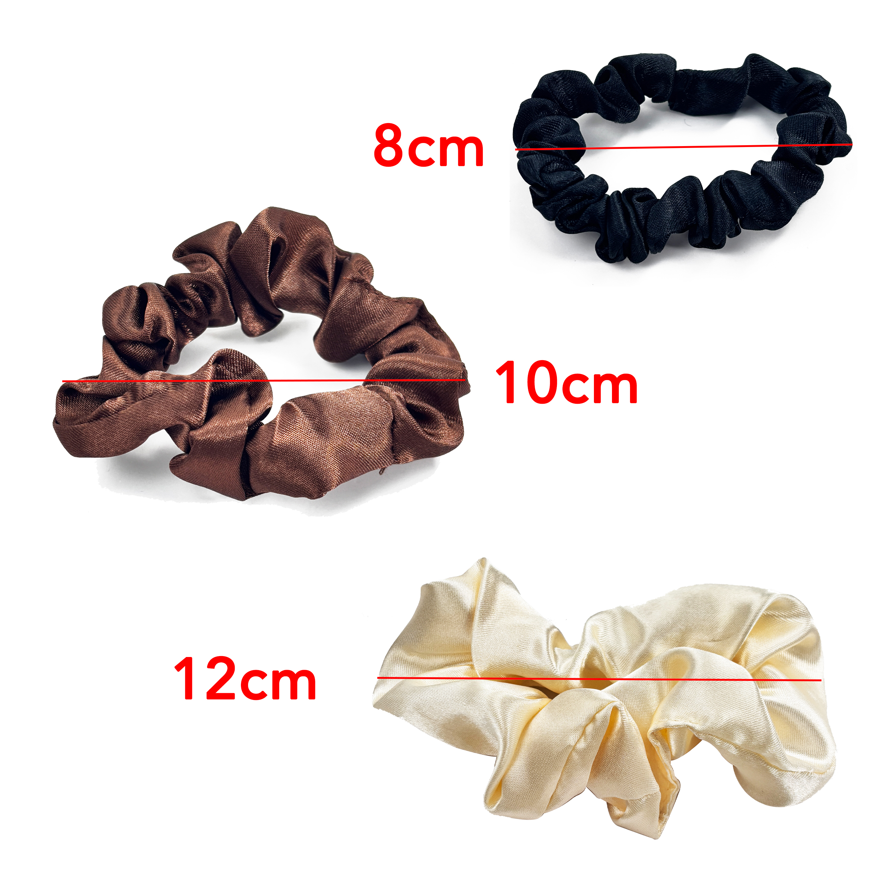 3-Piece Multi-Pattern Hairbands Set with Creative Card Packaging