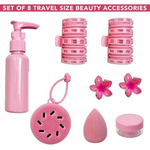 Set of 8 Travel Size Beauty Accessories