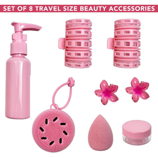 Set of 8 Travel Size Beauty Accessories