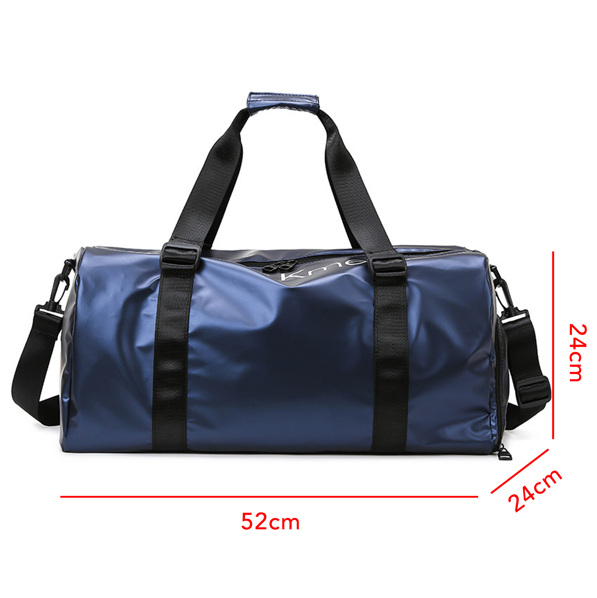 Shiny Gym Duffle Bag, Waterproof Sports Travel Weekender Bag
