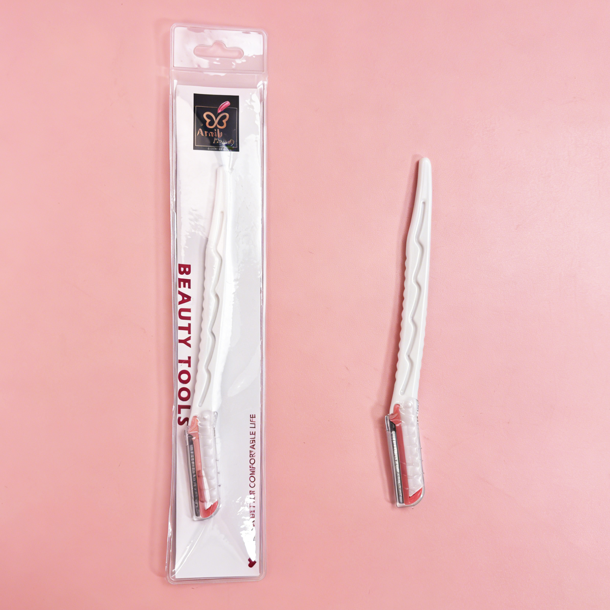 Wavy Non-Slip Grip Eyebrow Razor for Women