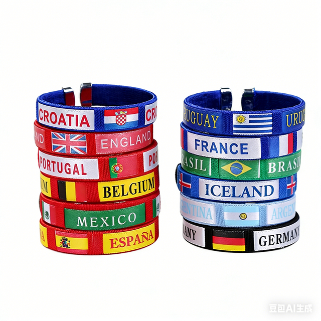 National Flag Wristband World Cup Fan Bracelet