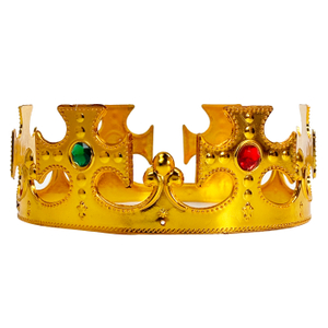 Gold Plastic King Crown