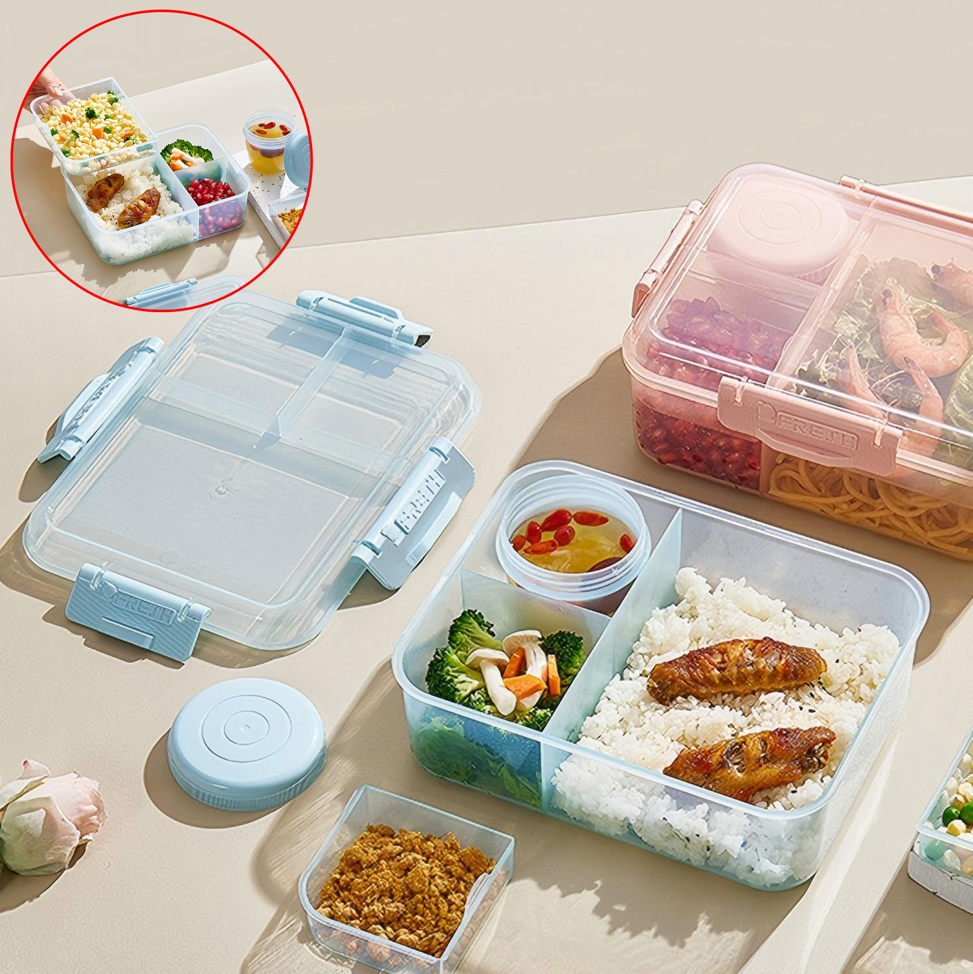 Plastic Bento Lunch Box