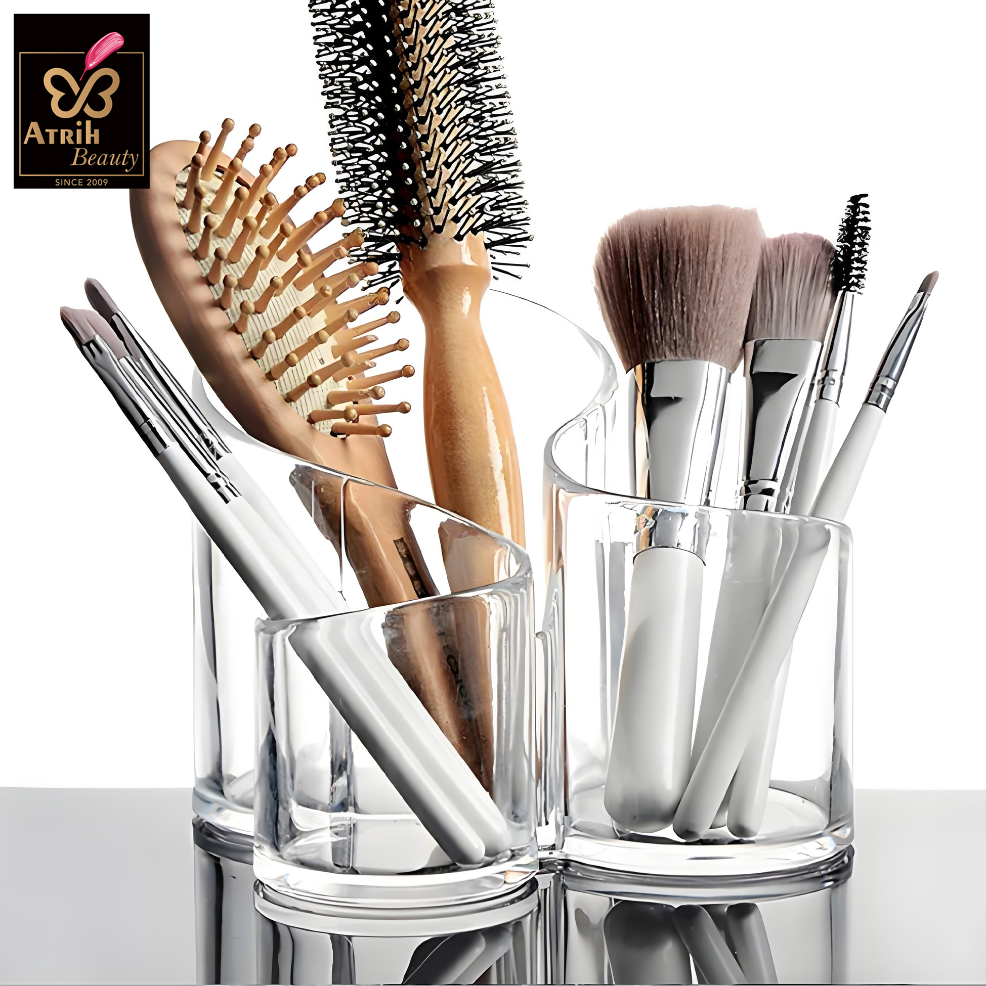 Clear Makeup Brush Organizer