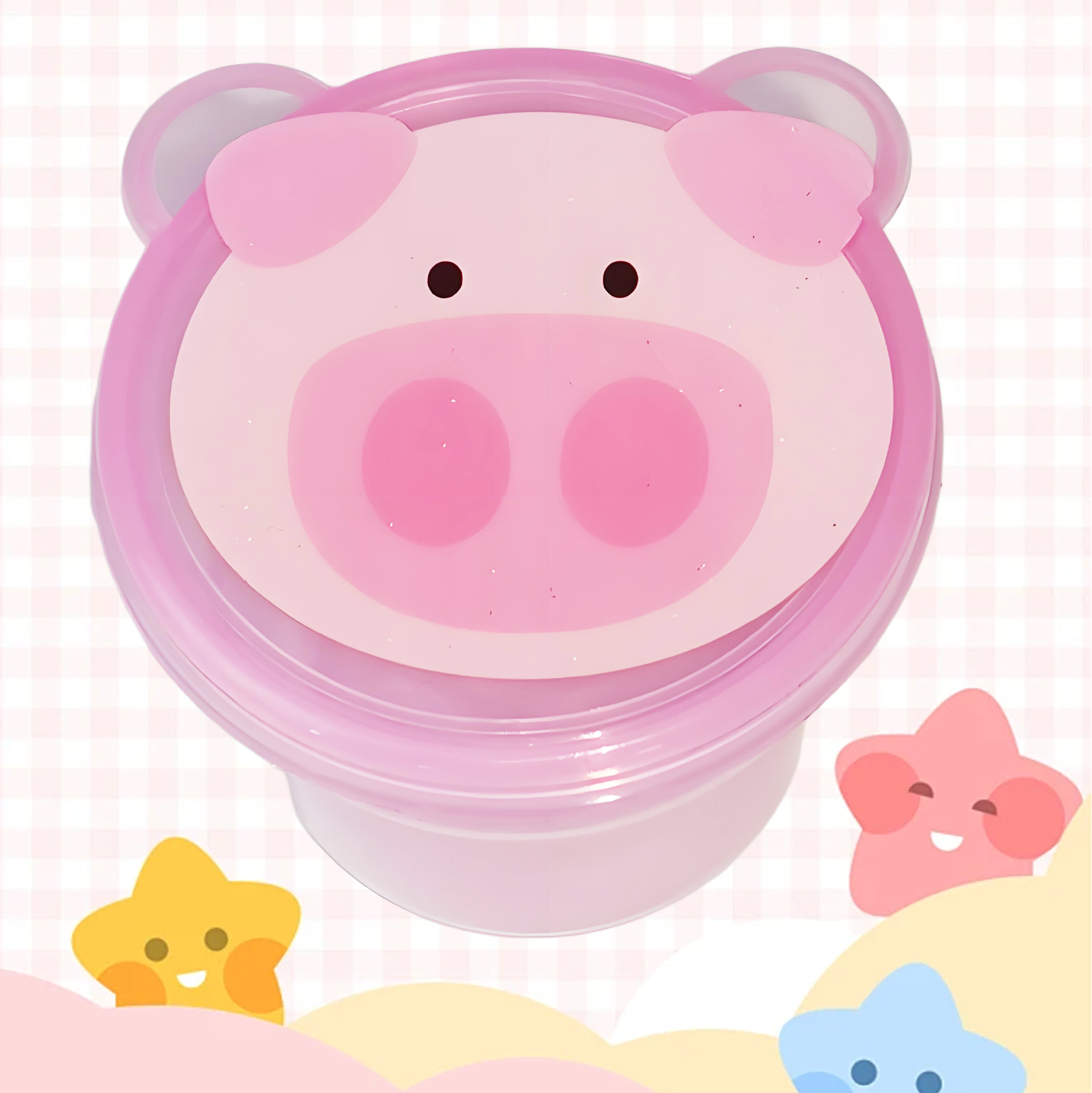 Plastic Food Storage Container with Adorable Animal Lid