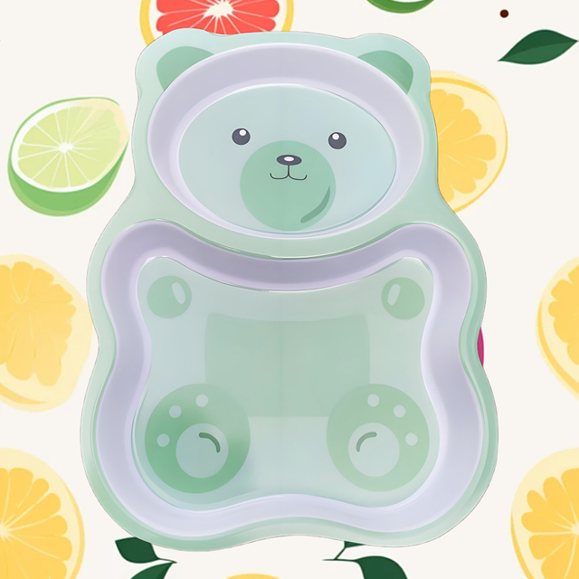 Cute Bear Shaped Kids' Plate
