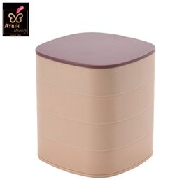 4 Tier Jewelry Storage Box with Mirror