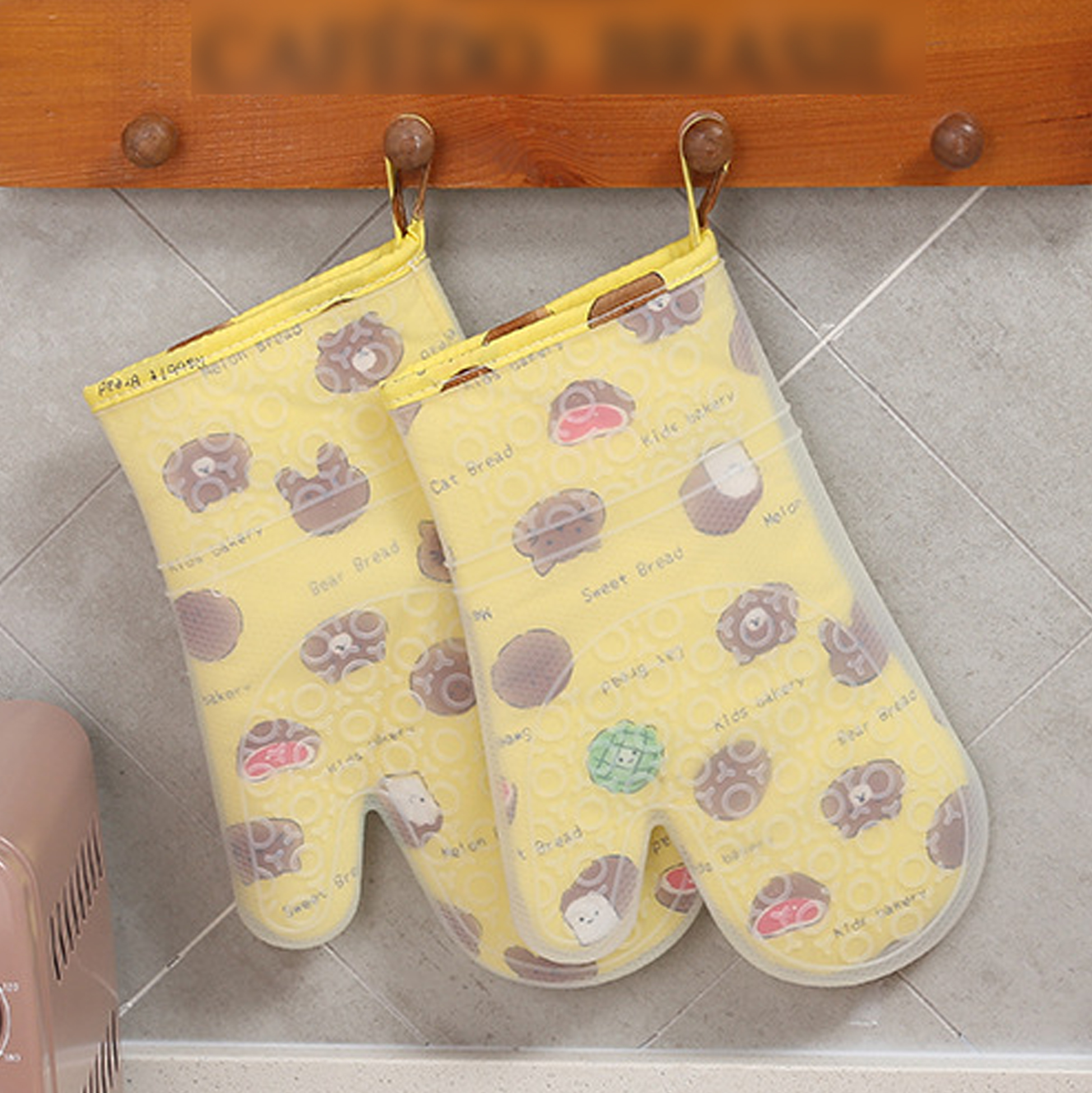 Cartoon Printed Silicone Oven Mitt