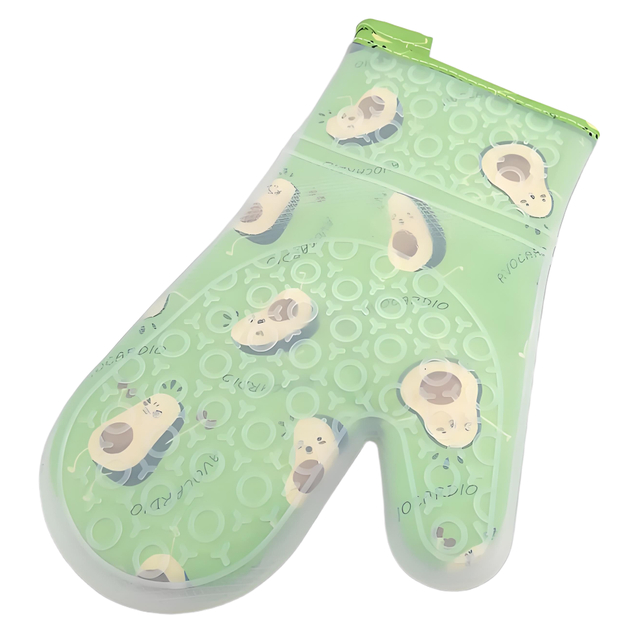 Avocado Themed Silicone Oven Mitt