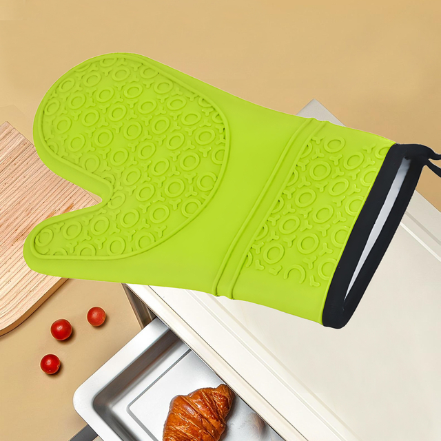 Vibrant Blue Silicone Oven Mitt