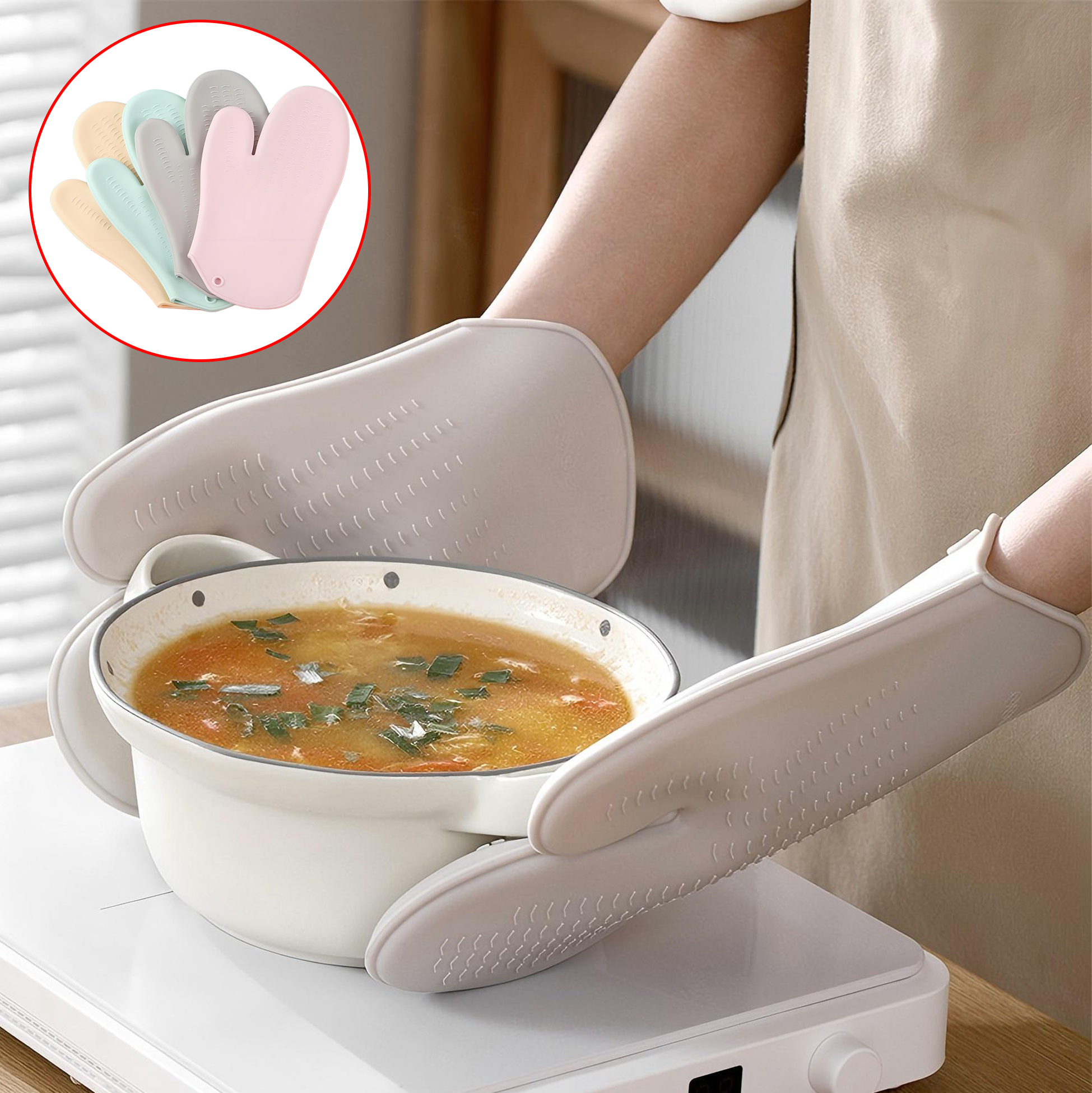 Colorful Silicone Oven Mitt