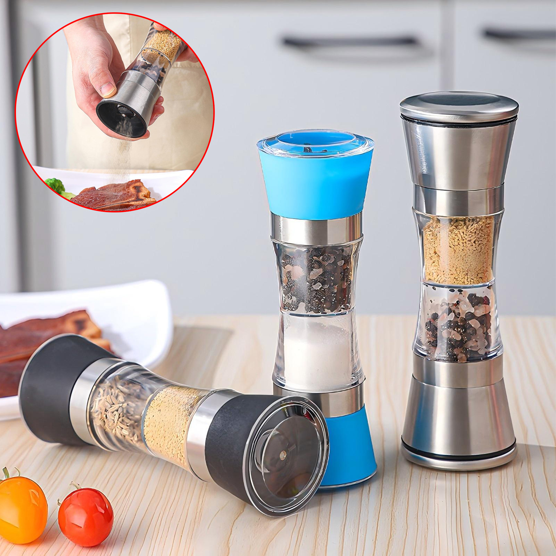 Plastic Ceramic Spice Grinder