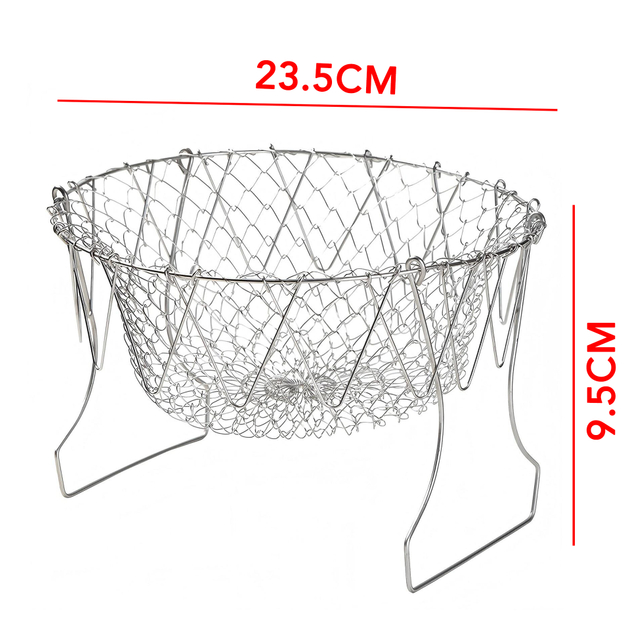 Stainless Steel Frying & Draining Basket