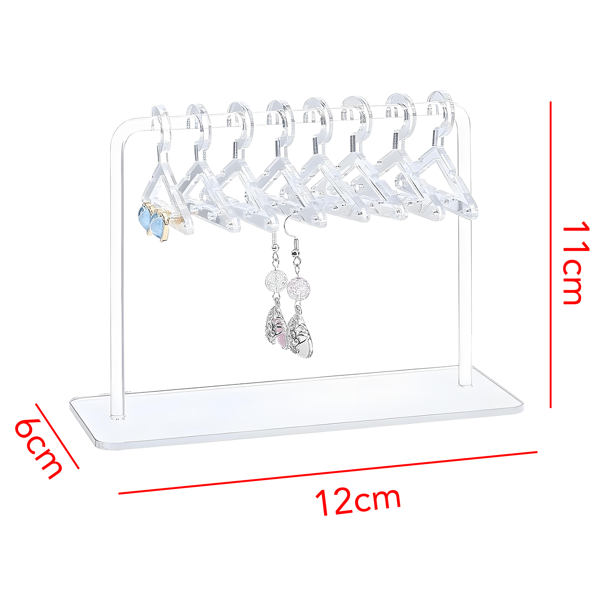 Earring Rack with Mini Coat Hangers