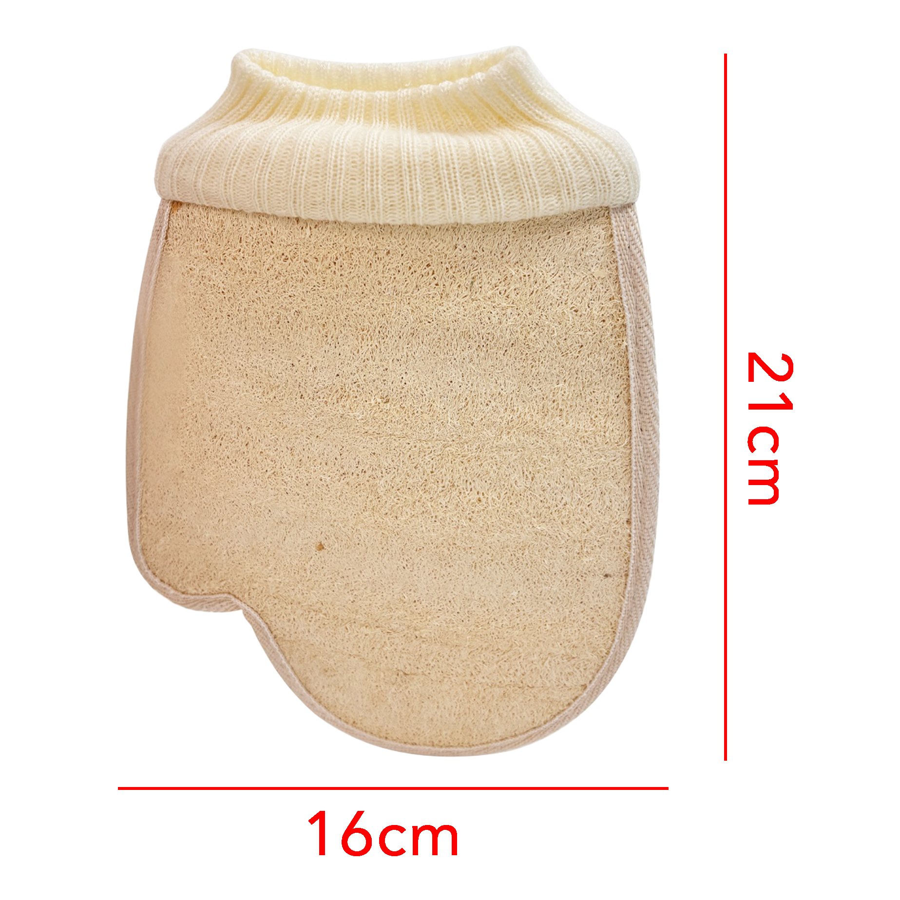 Soft Textured Natural Loofah Exfoliating Bath Mitts