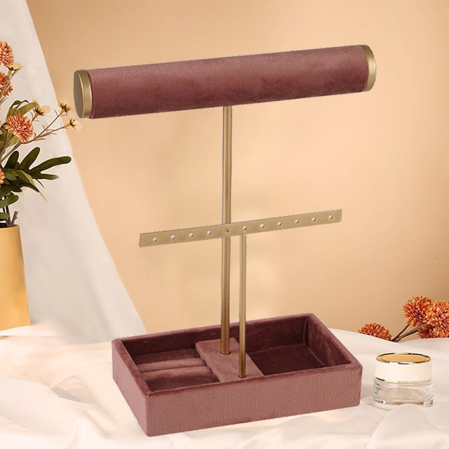 Bracelets & Jewelry Display Rack With Lint Tray