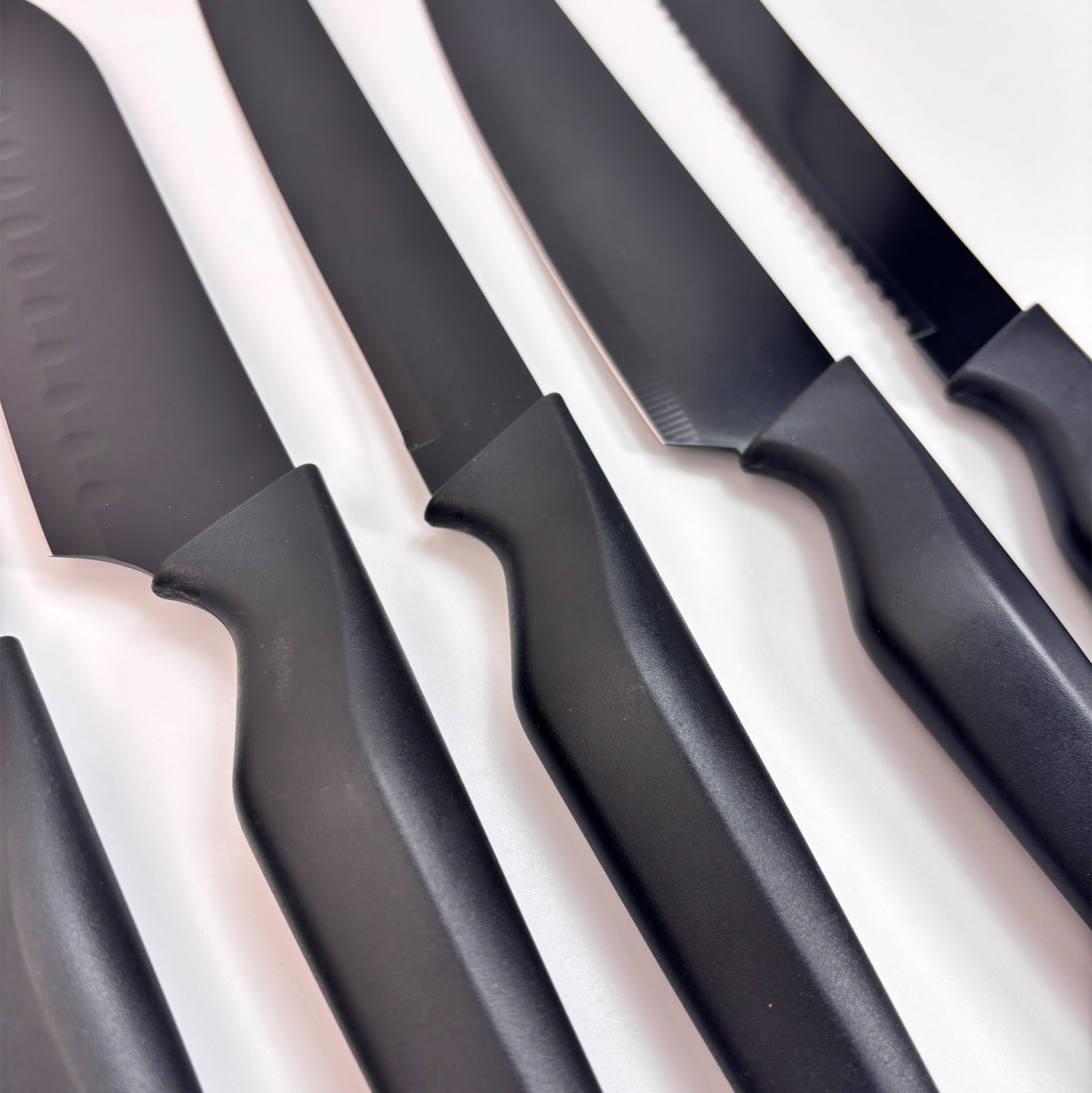 Black Stainless Steel Kitchen Knife Set