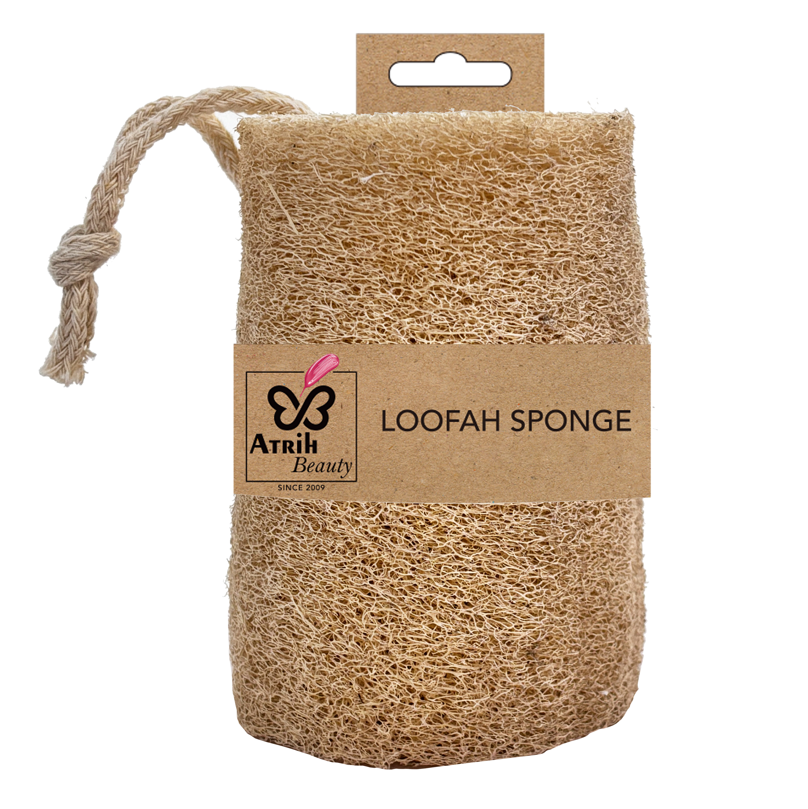 Natural Loofah Cylinder Bath Sponge