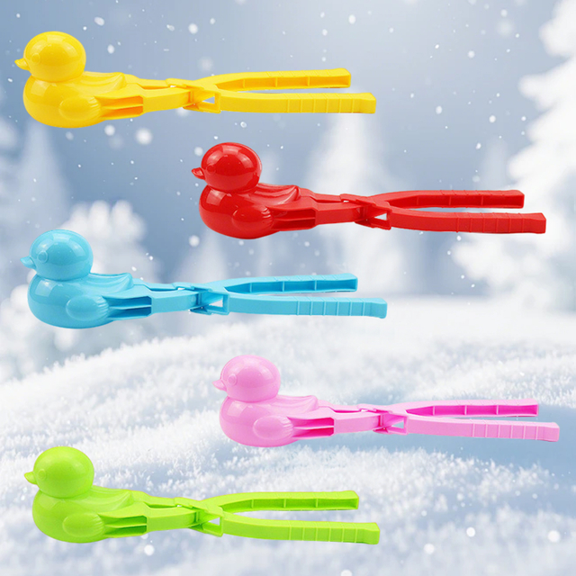 Duck-Shaped Snowball Maker Clips