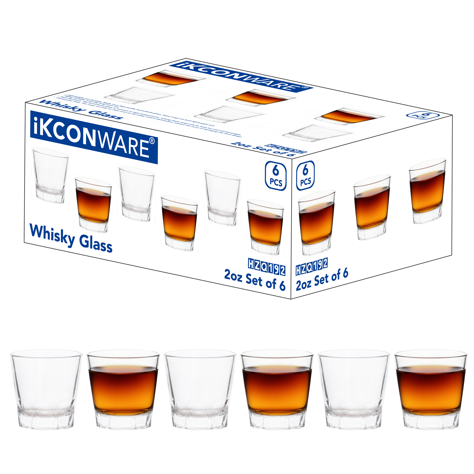 6-Piece Whiskey Glass Set