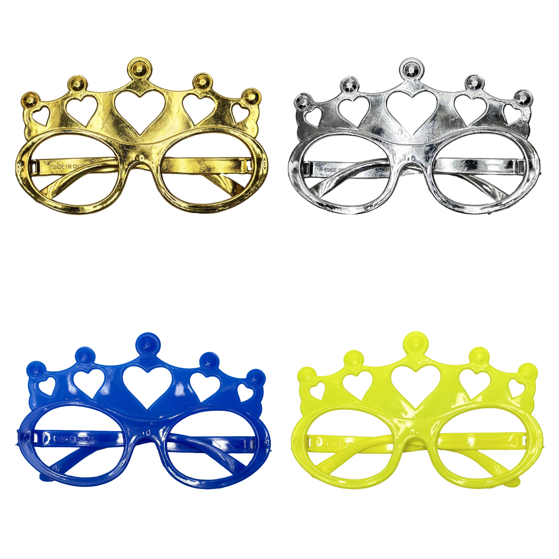 Crown-Shaped Party Glasses Set