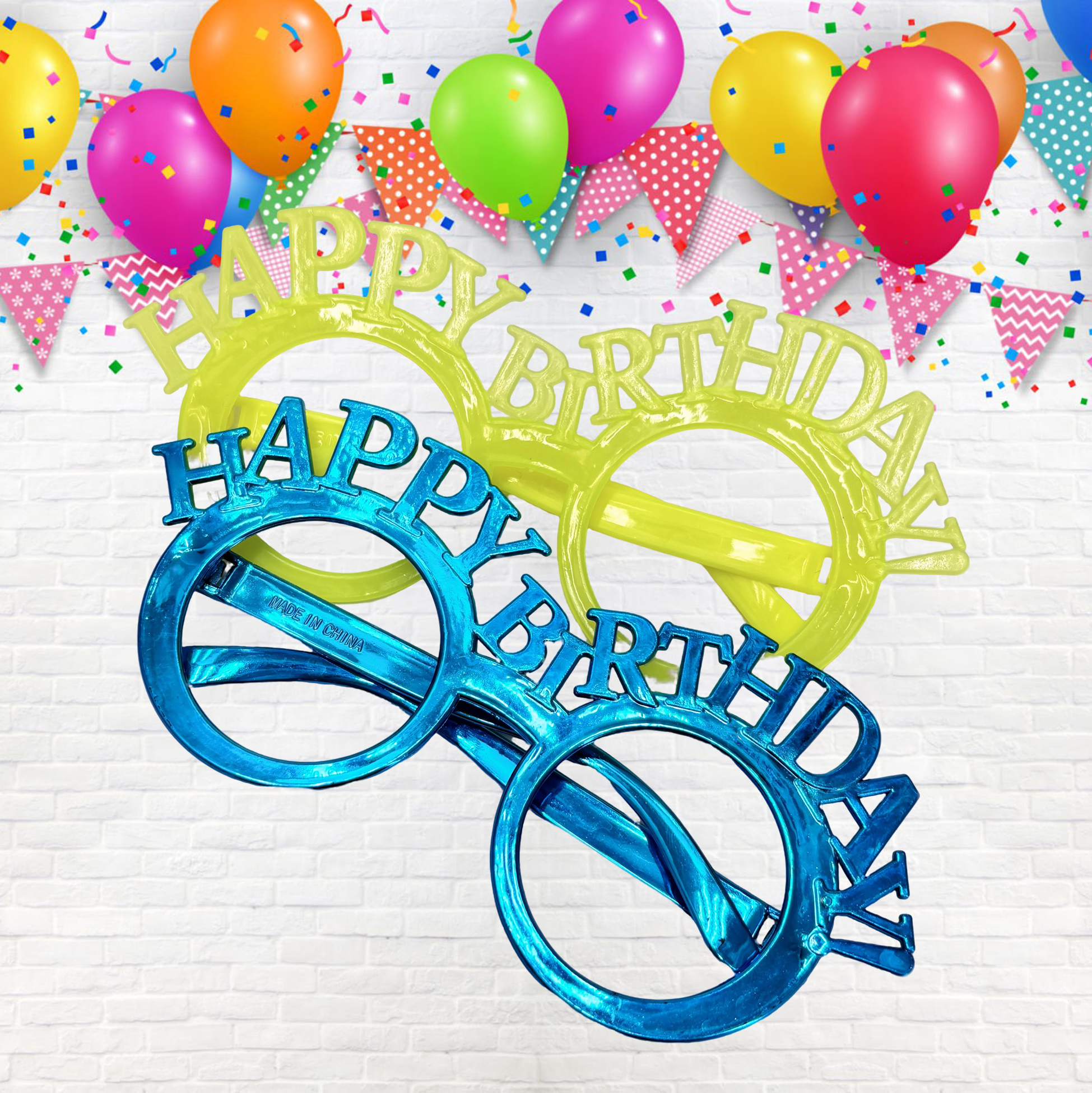 HappyBirthday Party Glasses