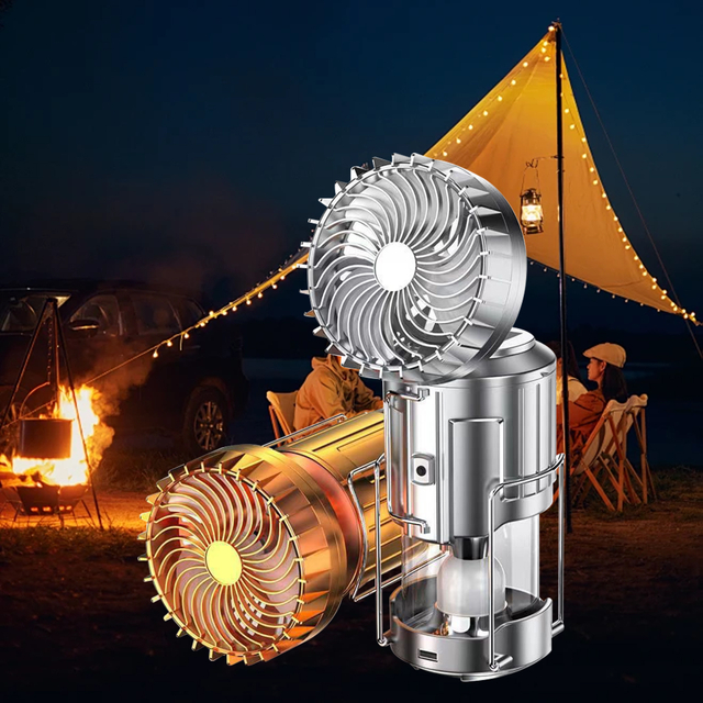 Multifunctional Solar Camping Fan Light