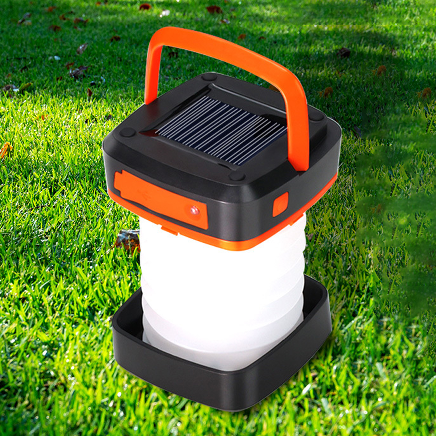 Solar-Powered Collapsible LED Garden Lantern