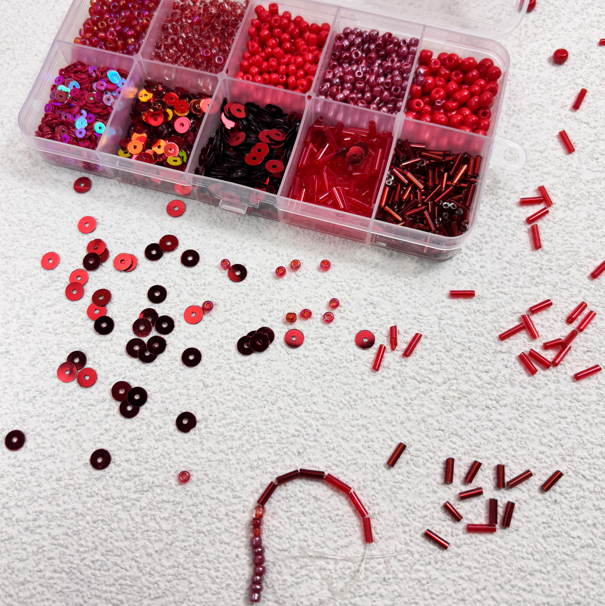 Red-tone DIY Jewelry Making Kit