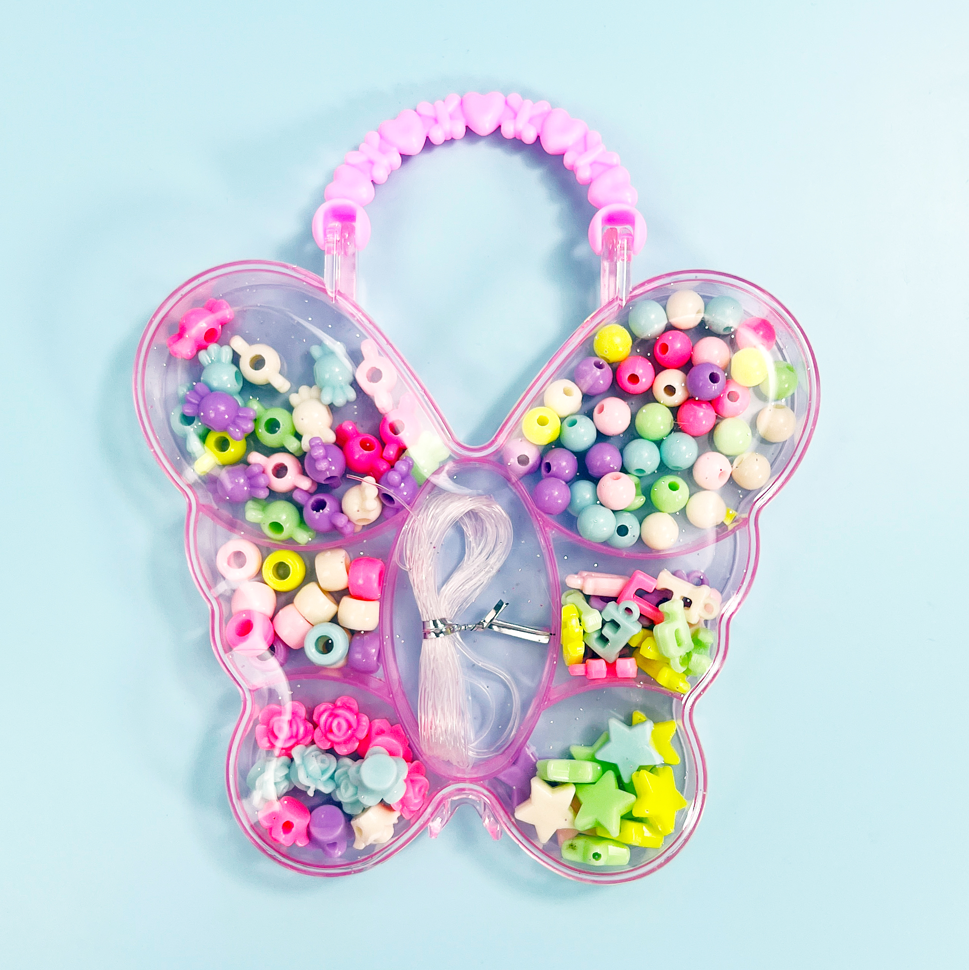 Butterfly-shaped DIY Bracelet & Necklace Making Kit for Kids