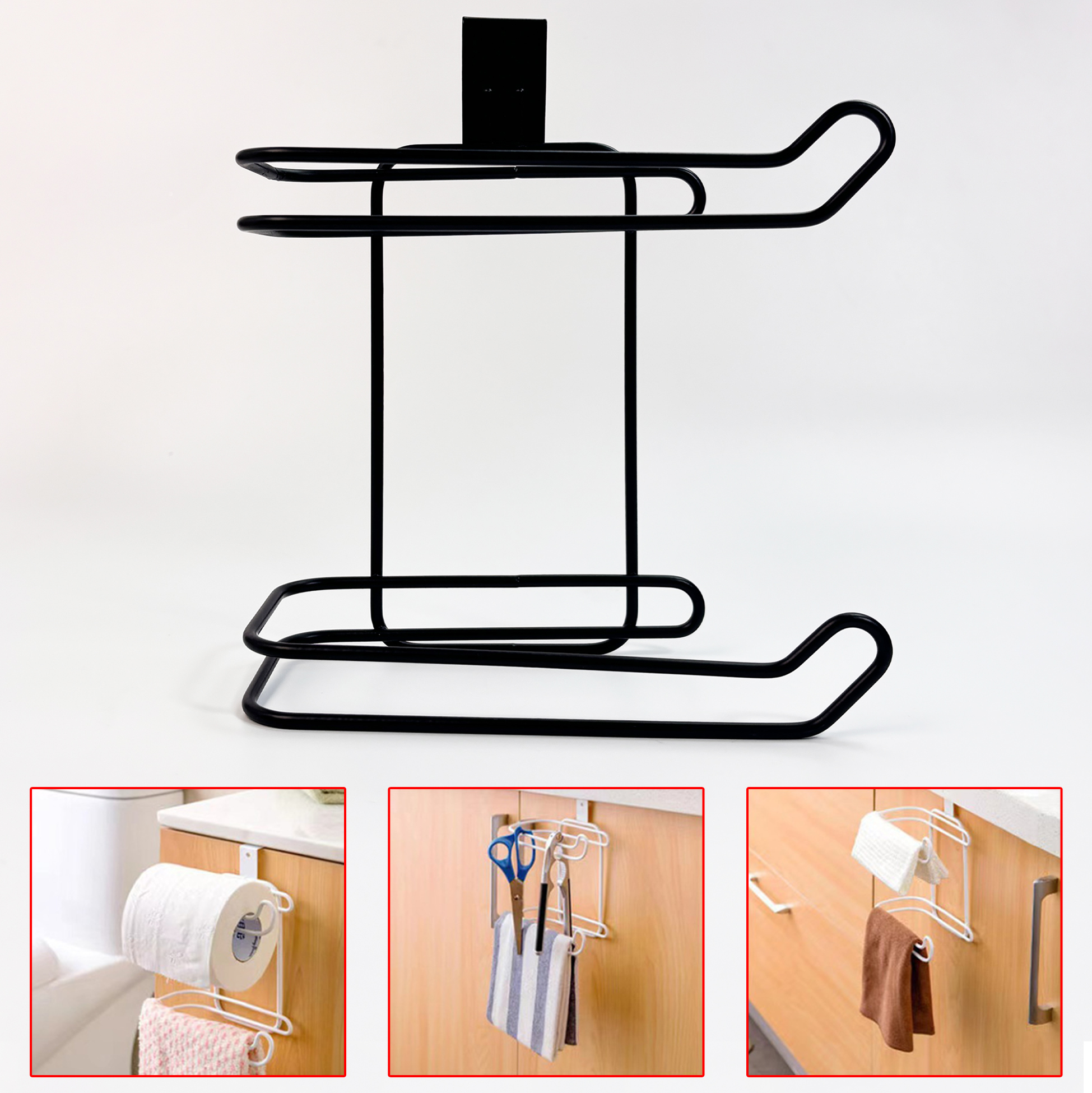 Toilet Tank Tissue Holder with Shelf