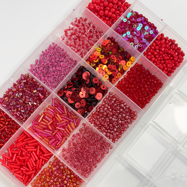 Red-themed DIY Jewelry Making Kit